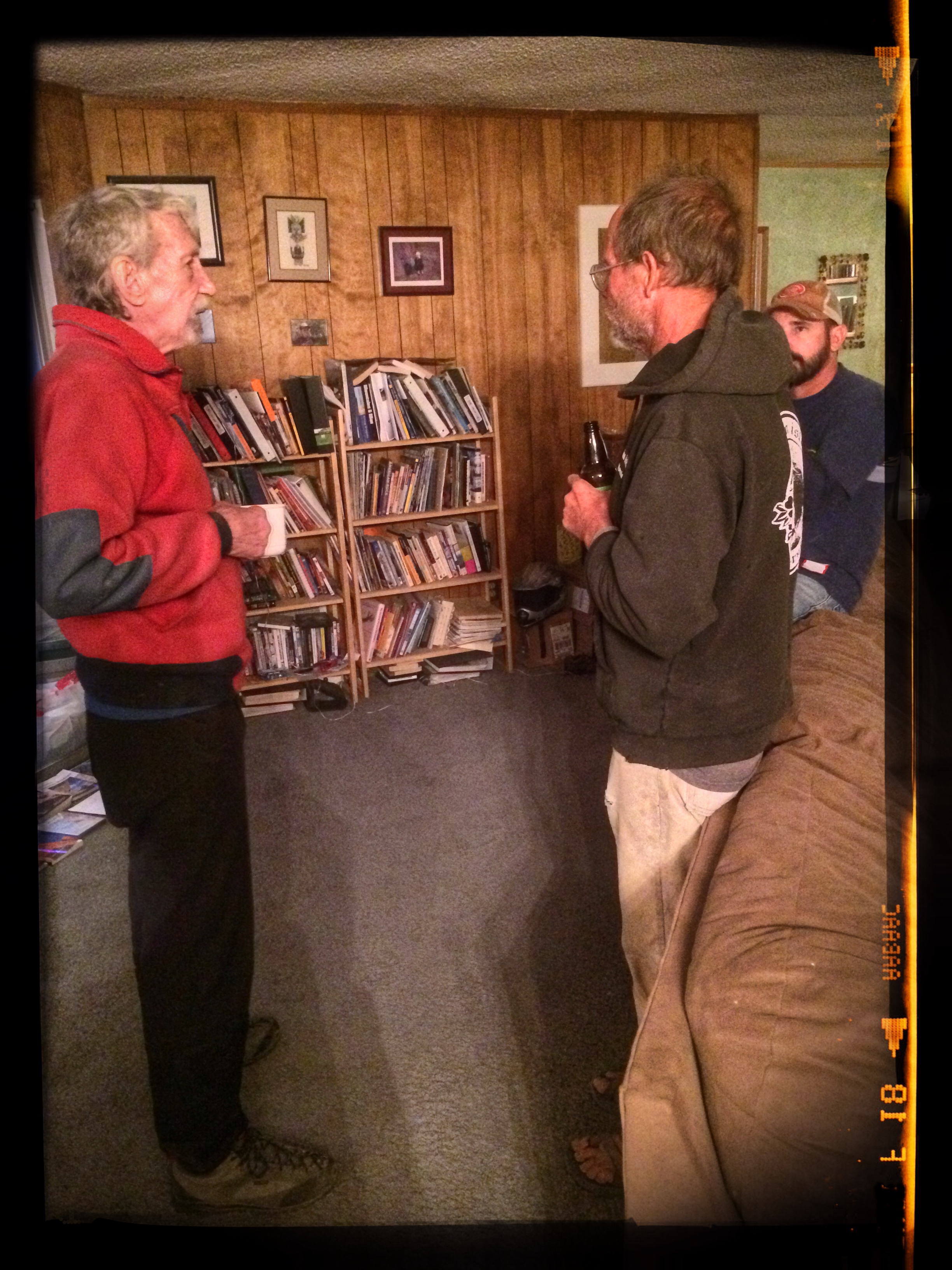 Lots of people showed up--and we had some star power at the show-- Tucker Tech and Jim Bridwell. Climbing LEGENDS. I had the pleasure of climbing with Tucker and listening to Jim speak about socio-political issues while imbibing significant volumes of beer...but the man has some incredible, incredible stories of climbings golden age...