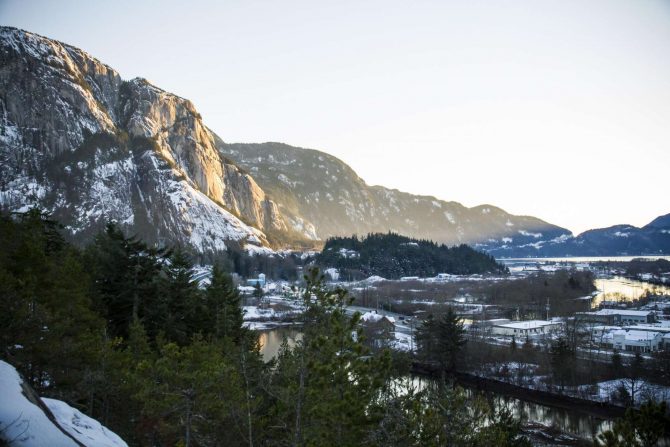 rock climbing in squamish british columbia