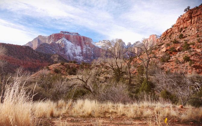 hiking and photography in zion national park