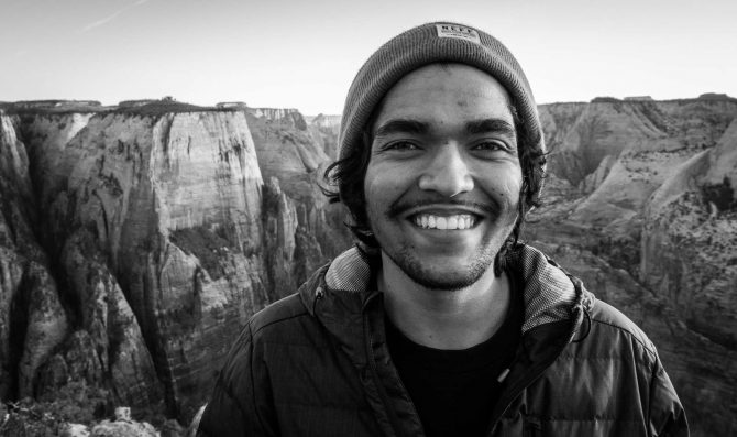 hiking observation point in Zion National Park