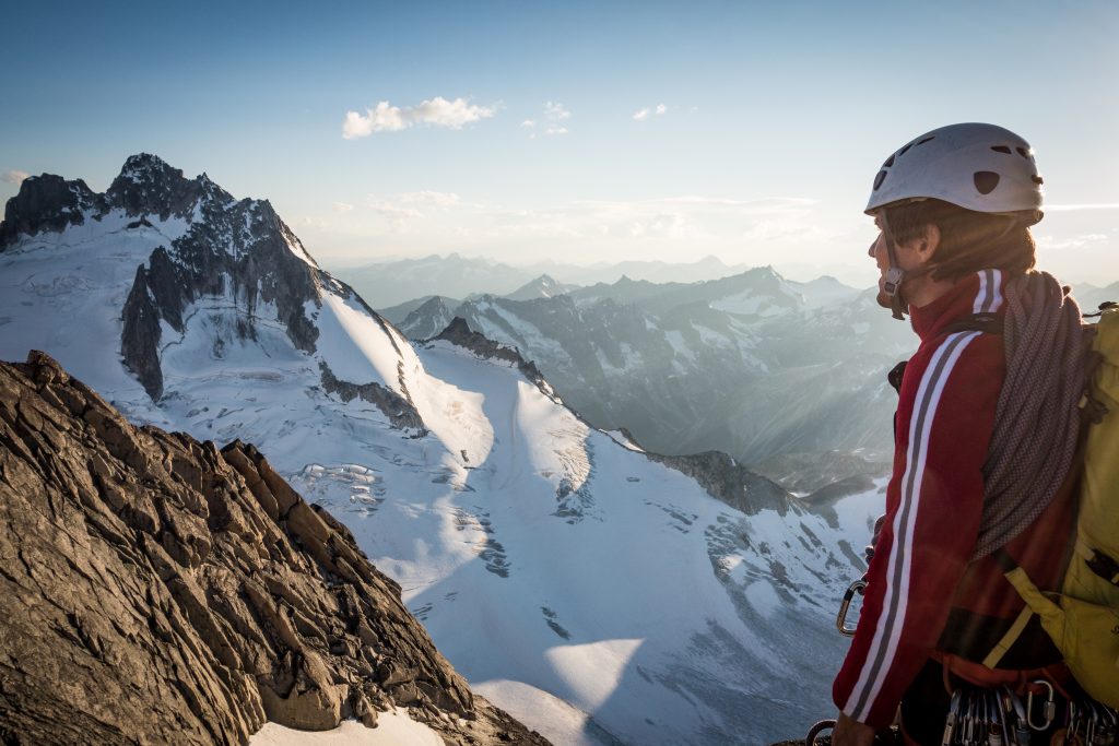 alpine rock climbing in Canada