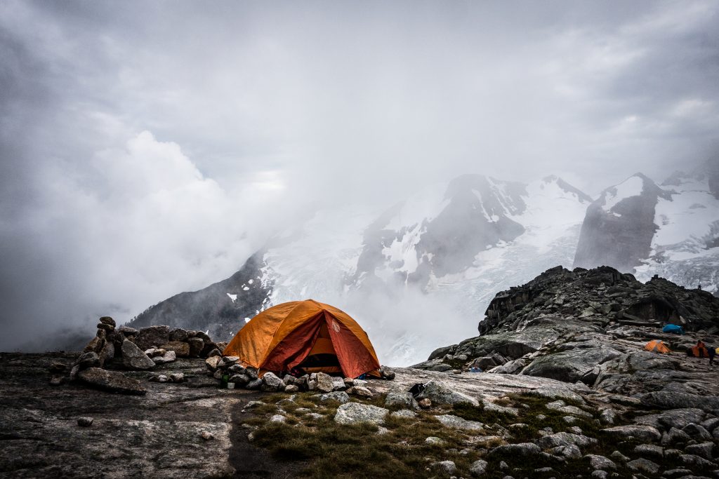 marmot limelite tent in the bugaboo mountains