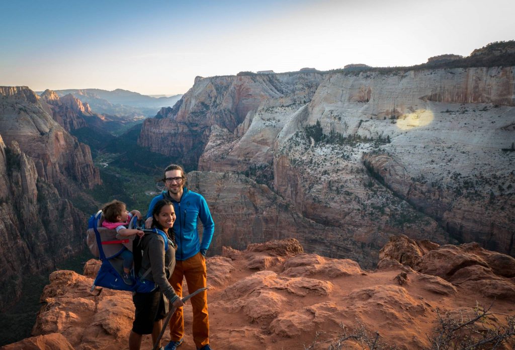 observation point in zion national park hiking with diabetes